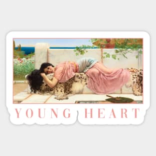 When the Heart is Young by Godward Sticker